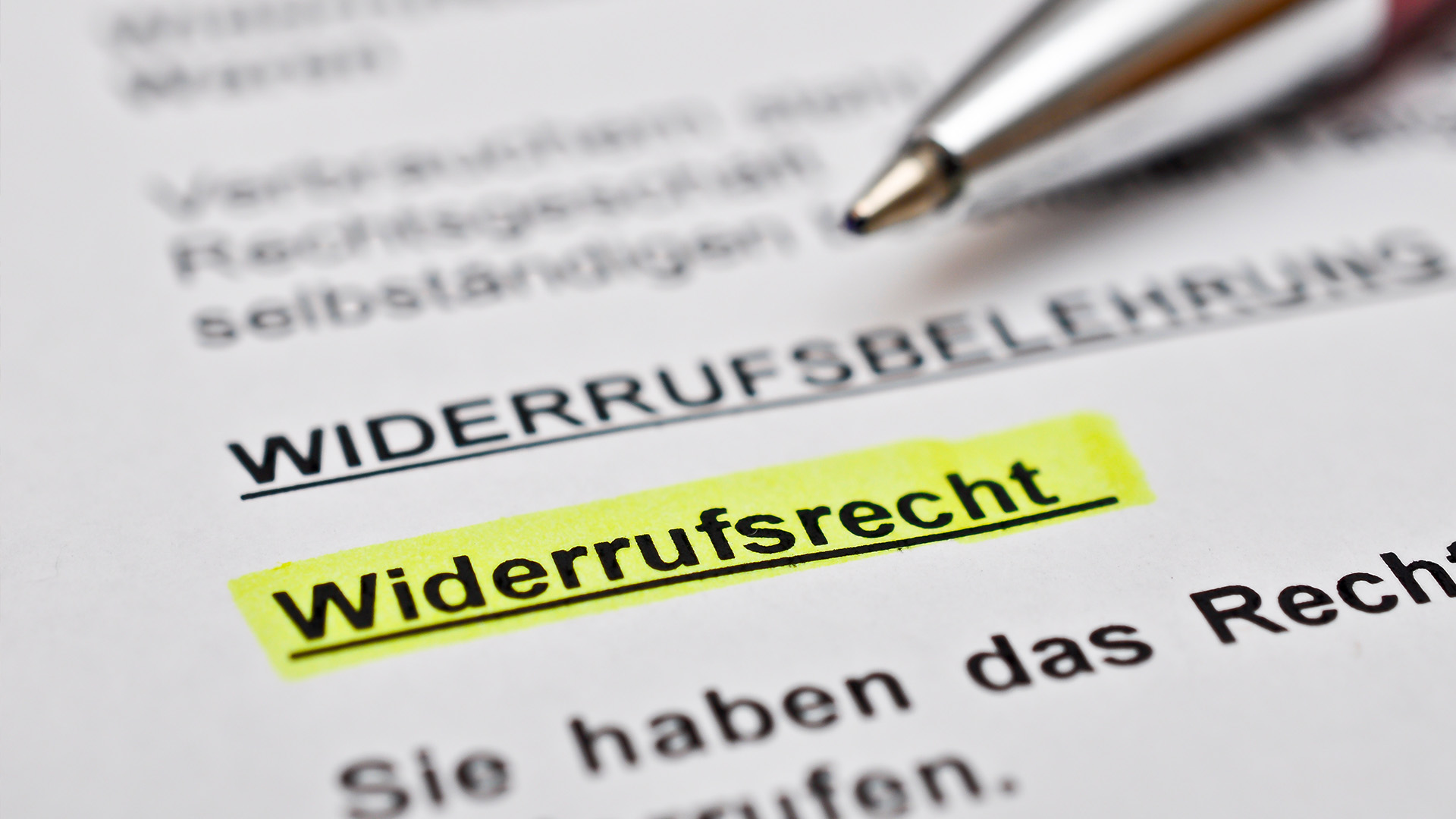 230503_Europa-Sterne_Widerrufsrecht BGB Widerrufsrecht © Stockfotos-MG - stock.adobe.com