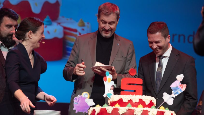 Ministerpräsident Dr. Markus Söder zu Gast beim Festakt zu 200 Jahre Sparkasse Amberg-Sulzbach im Congress Centrum Amberg.