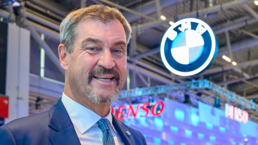 Ministerpräsident Dr. Markus Söder auf der IAA Mobility 2025 in München.