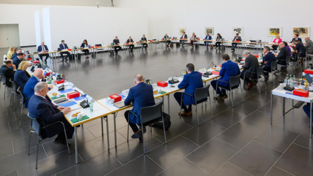 Kabinettssitzung in Schweinfurt.