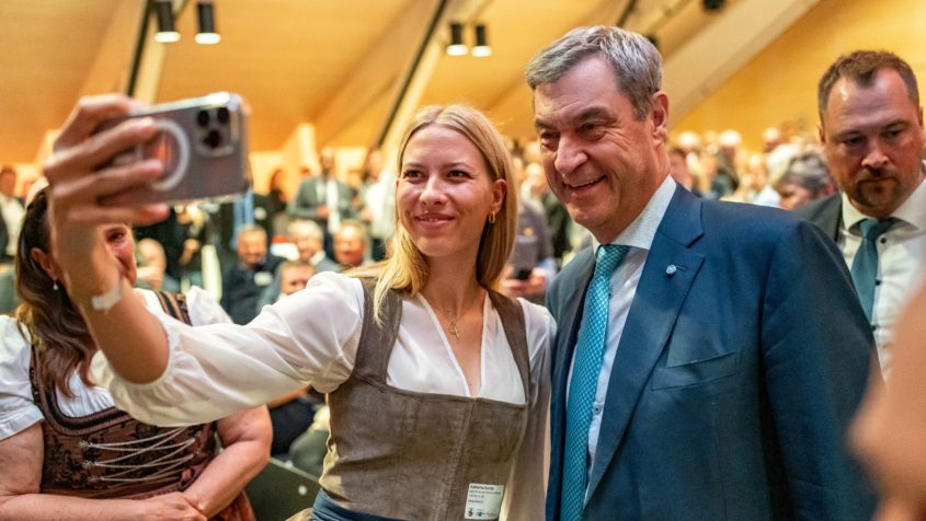 Selfie mit dem Bayerischen Ministerpräsidenten.