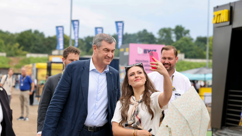 Selfie mit dem Bayerischen Ministerpräsidenten.