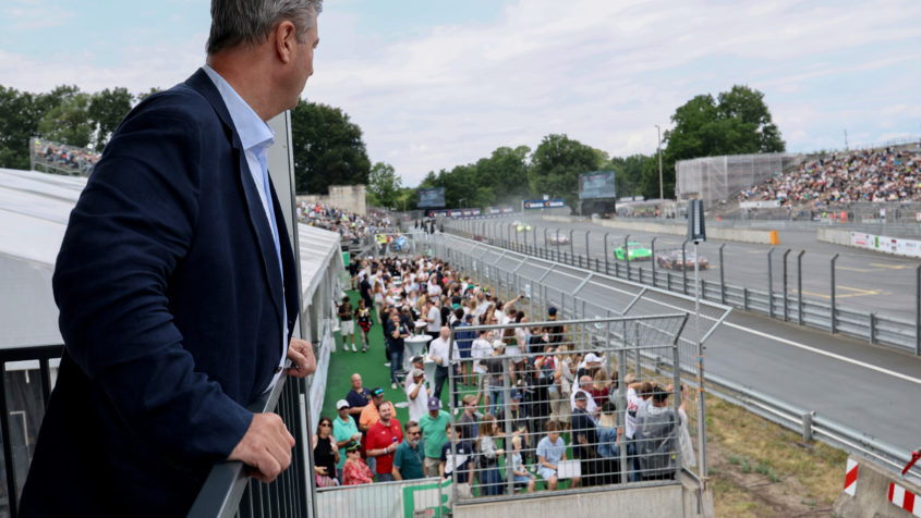 Ministerpräsident Dr. Markus Söder beim DTM-Rennen am 5. Juli ...