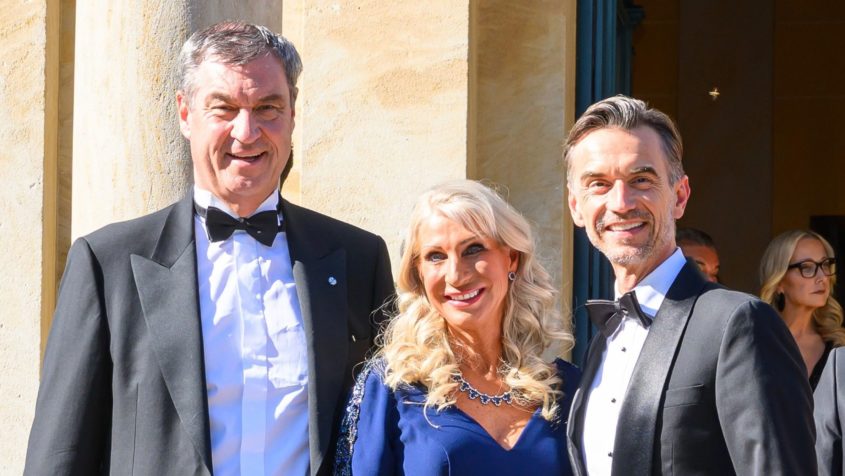 Ministerpräsident Dr. Markus Söder, Karin Baumüller-Söder ...
